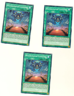 Set Of 3 Beetrooper Landing BODE-EN090 Burst Of Destiny 1st Edition Yugioh - Image 3