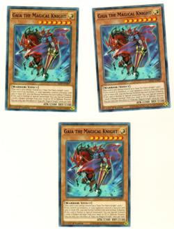 Set Of 3 Gaia The Magical Knight Tin Of Ancient Battles 2 1st Edition Yugioh - Image 1
