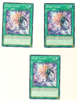 Set Of 3 Night Flight BODE-EN068 Burst Of Destiny 1st Edition Yugioh - Image 3