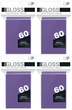 240 Ultra Pro Small Gloss Purple Deck Protectors Card Sleeves Yugioh Game tcg - Image 1