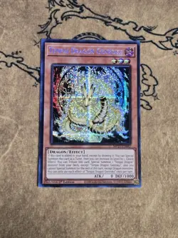 Yugioh Tenpai Dragon Genroku MP25-EN082 1st Edition Prismatic Secret Rare NM - Image 1