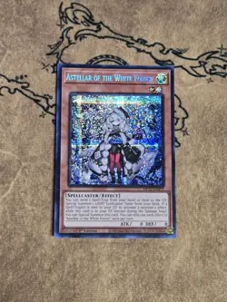 Yugioh Astellar of the White Forest MP25-EN079 1st Ed Prismatic Secret Rare NM - Image 1