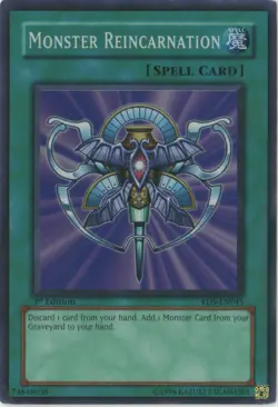 Yugioh Monster Reincarnation RDS-EN045 Super Rare 1st Edition LP - Image 1