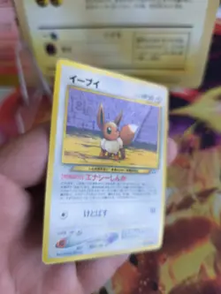 Pokemon Karte Card Eevee Evoli Neo Discovery File Binder Promo Wotc japanese Exc - Image 3