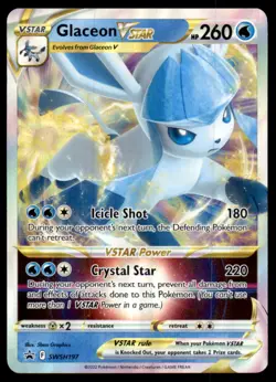 Glaceon VSTAR SWSH197 Holo Promo Sword & Shield Promo Pokemon Near Mint - Image 1