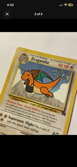 Wizards of the Coast Pokemon TCG Promo Lot: Dragonite WB5 & Latios 015 (1999) - Image 2