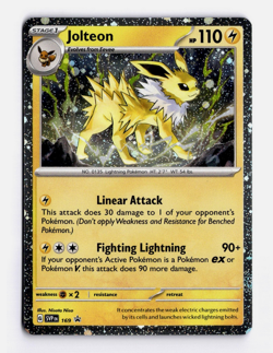 Jolteon SVP169 Black Star Promo Pokemon TCG Cosmos Holo Promo - Image 1