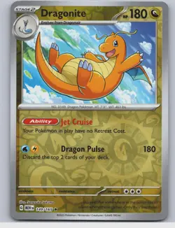 Pokemon - Dragonite - 149/165 - Reverse Holo Rare - 151 - LP - Image 1