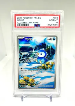 PSA 10 PIPLUP 098/094 ILLUSTRATION RARE PHANTASMAL FLAMES POKEMON - Image 1