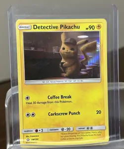 Pokemon Detective Pikachu - SM190 Holo Promo Sun & Moon Promo NM - Image 1