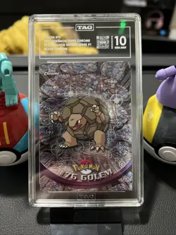 Topps Chrome Golem 2000 Pokemon #76 Silver-Chrome TAG 10 GEM MINT - Image 2