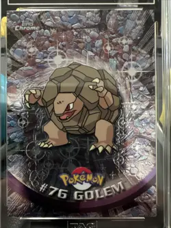 Topps Chrome Golem 2000 Pokemon #76 Silver-Chrome TAG 10 GEM MINT - Image 3
