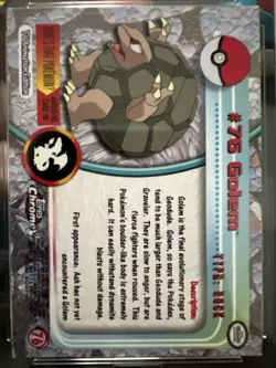 Topps Chrome Golem 2000 Pokemon #76 Silver-Chrome TAG 10 GEM MINT - Image 4