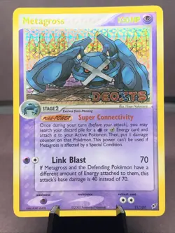 Pokemon TCG Metagross 11/107 Deoxys Reverse Holo - Stamped - NM 2005 - Image 1