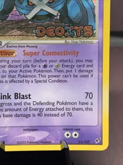Pokemon TCG Metagross 11/107 Deoxys Reverse Holo - Stamped - NM 2005 - Image 4