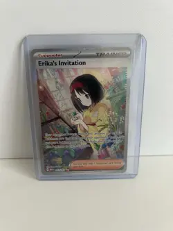 Pokemon TCG Scarlet & Violet Trainer Supporter Erika's Invitation 203/165 - Image 1