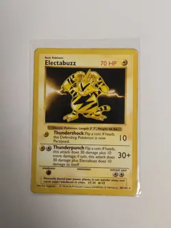 Pokemon Electabuzz Base Set Unlimited Regular Rare 20/102 70 HP Shadowless - Image 1