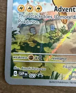 Pikachu 027 SVP Scarlet & Violet Promo Holo HP 60 (2023) English Pokemon TCG - Image 4