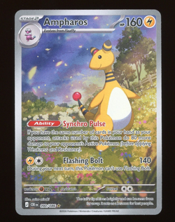 2026 Pokemon TCG Ampharos Illustration Rare 090/086 Chaos Rising EN Holo - Image 1
