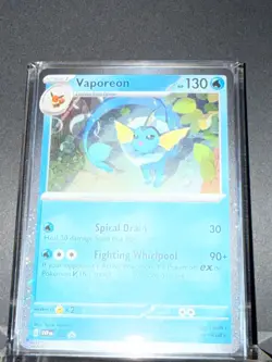 Vaporeon Cosmos SV 168 Pokemon Promo NM - Image 1