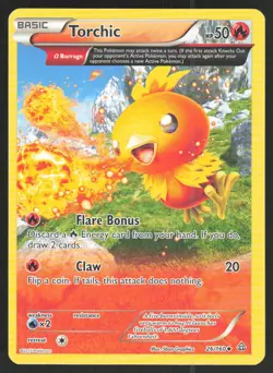 Torchic 26/160 Uncommon Primal Clash Pokemon Lightly Played - Image 1