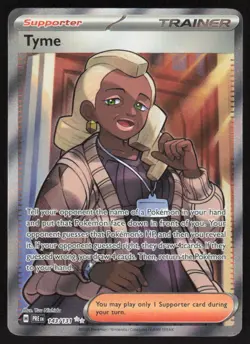 Tyme 143/131 Holo Ultra Rare Prismatic Evolutions Pokemon Near Mint - Image 1