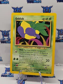 Oddish 68/111 Neo Genesis Pokemon LP - Image 1