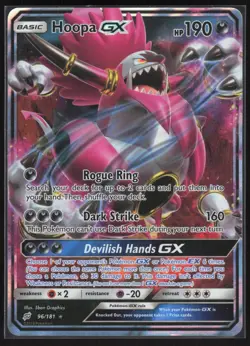Hoopa GX 96/181 Holo GX Rare Team Up Pokemon Lightly Played - Image 1
