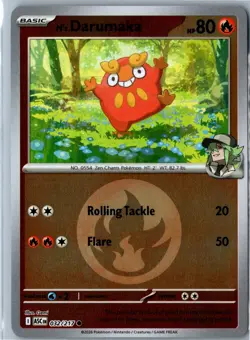 N's Darumaka (Energy Symbol Pattern) Ascended Heroes 032/217 Reverse Holo NM - Image 1