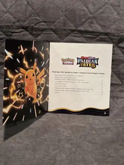 Paldean Fates ETB Player's Guide Book Only Complete Set Checklist Pokemon TCG - Image 4