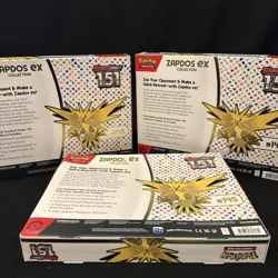 Pokemon Scarlet and Violet 151 Zapdos EX Collection Box Sealed 3X *DESCRIPTION* - Image 2