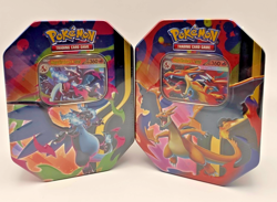Pokemon TCG Mega Charizard EX Tins Set of 2 (X & Y) ✅ Sealed ✅ FREE SHIPPING - Image 2