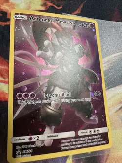 Pokemon 2019 TCG Black Star Promo Armored Mewtwo Holo Card SM228 - Image 5