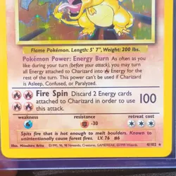Pokemon Charizard 4/102 Base Set Holo Rare WOTC 1999 EN 120HP Pokemon TCG - Image 3