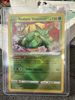Radiant Venusaur 004/078 Pokemon GO Holo Fresh Pull Near Mint - Image 1