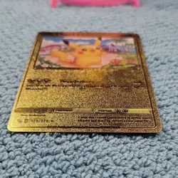 Pokemon Pikachu 70HP Gold Foil Fan Art Card 075/073 - Image 3