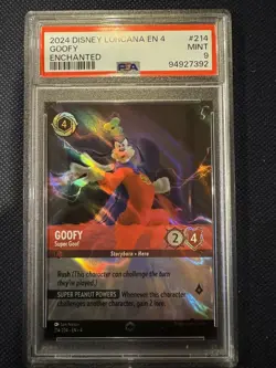 Goofy - Super Goof Enchanted PSA 9 Lorcana #214 Ursula - Image 1