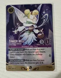 Disney Lorcana Tinker Bell - Snowflake Collector 34/P3 Promo Foil Set Champs - Image 1