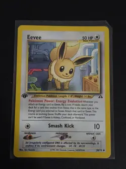 Eevee 38/75 1st Edition Neo Discovery Pokemon Card - Image 1