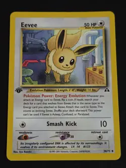 Eevee 38/75 1st Edition Neo Discovery Pokemon Card - Image 2