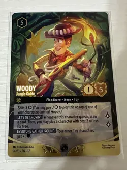 Disney Lorcana Woody - Jungle Guide 54/P3 Promo Foil Set Championships - Image 1