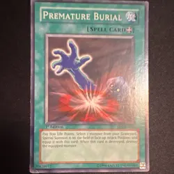 Yu-Gi-Oh! Premature Burial SD3-EN018 1st Edition Spell-Equip Card English - Image 1