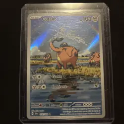 Pokemon TCG Cufant Full Art Holo Card 076/064 Shrouded Fable Illustration Rare - Image 1