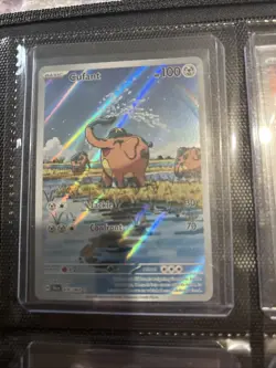 Pokemon TCG Cufant Full Art Holo Card 076/064 Shrouded Fable Illustration Rare - Image 2