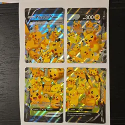 Pokemon Pikachu V-Union Full Set of 4 SWSH: Sword & Shield Promo Cards Holo - Image 4