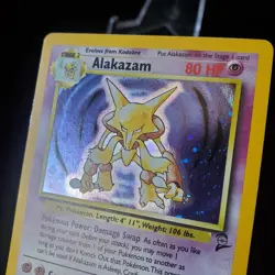 Pokemon Alakazam Base Set 2 Holo Rare Card 1/130 WOTC 2nd Edition LP - Image 3