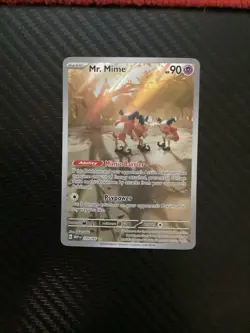Mr. Mime Illustration Rare 179/165 Scarlet & Violet 151 NM English Pokemon Card - Image 1