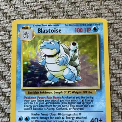 Blastoise 2/102 Base Set Holo Rare Vintage 1999 Pokemon Card LP - Image 5
