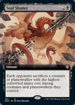 MTG English Extended Art Soul Shatter NM Normal Zendikar Rising - Image 1