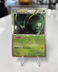 The Pokemon Company Meganium PRIME 109/123 HGSS Holo Ultra Rare 150 HP Eng 2010 - Image 1